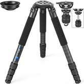 WEYLLAN NX9 Carbon Fiber Tripod with 75mm Bowl and Adapter