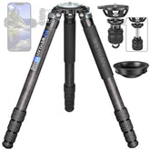 WEYLLAN LX9 Carbon Fiber Heavy-Duty Tripod with 75mm Bowl Adapter