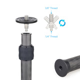 WEYLLAN EC Carbon Fiber Extension Column – 2-Section Tripod/Monopod Adapter