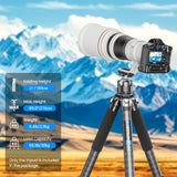 WEYLLAN GX9-85 Heavy-Duty Carbon Fiber Tripod with 85mm Bowl