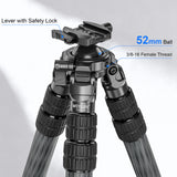 WEYLLAN HN403 Lightweight Carbon Fiber Shooting Tripod - Essential for Outdoor Hunting, Precision Shooting & Field Trips