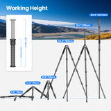 WEYLLAN GX9-85 Carbon Fiber Tripod with 85mm Bowl