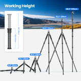 WEYLLAN GX9-85 Heavy-Duty Carbon Fiber Tripod with 85mm Bowl