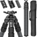 WEYLLAN HN403 Lightweight Carbon Fiber Shooting Tripod - Essential for Outdoor Hunting, Precision Shooting & Field Trips