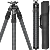 WEYLLAN HN403 Lightweight Carbon Fiber Shooting Tripod - Essential for Outdoor Hunting, Precision Shooting & Field Trips