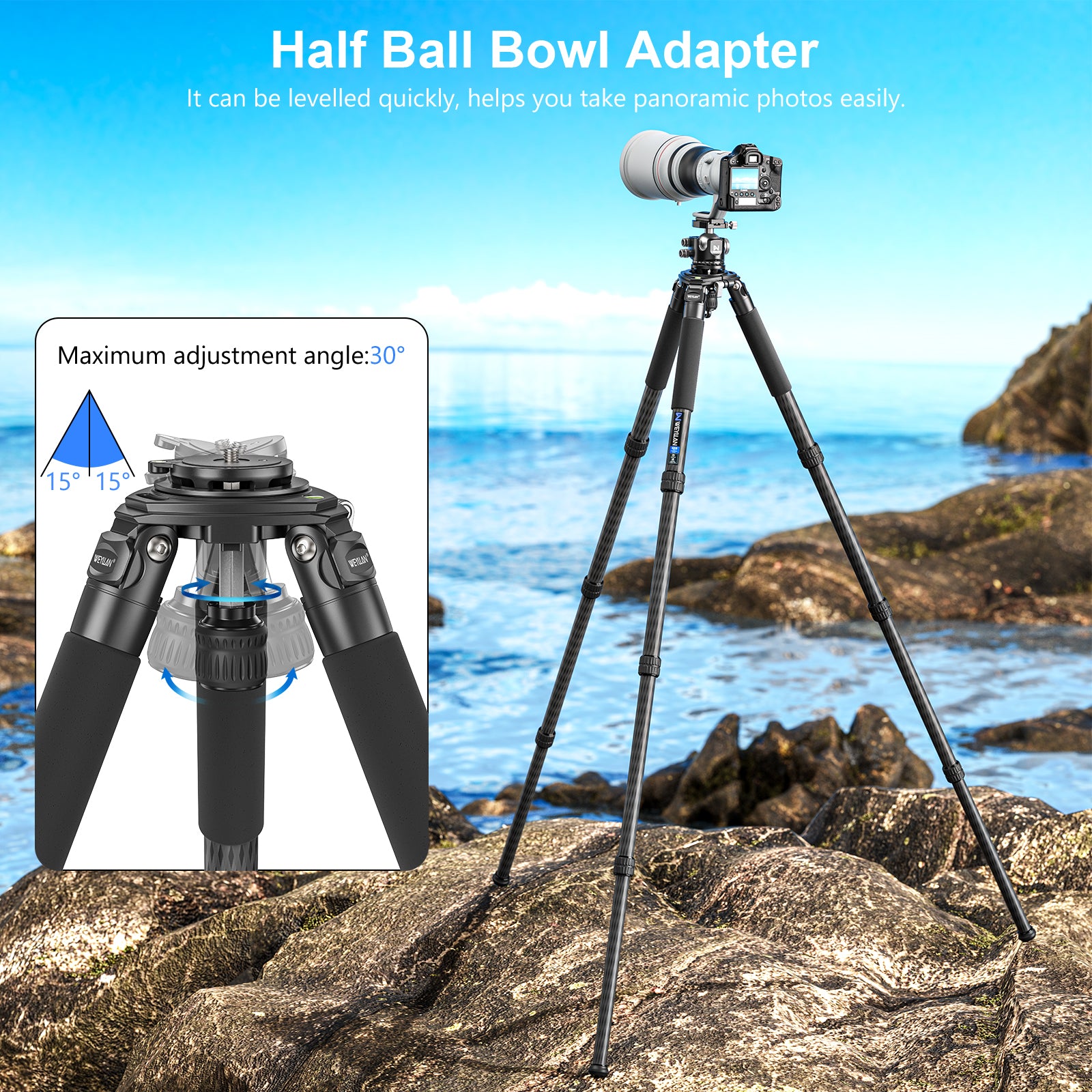 WEYLLAN NX8 Carbon Fiber Tripod